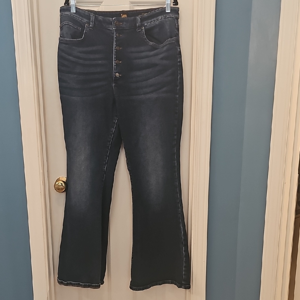 Lee Women's Dark Blue Flare Jeans